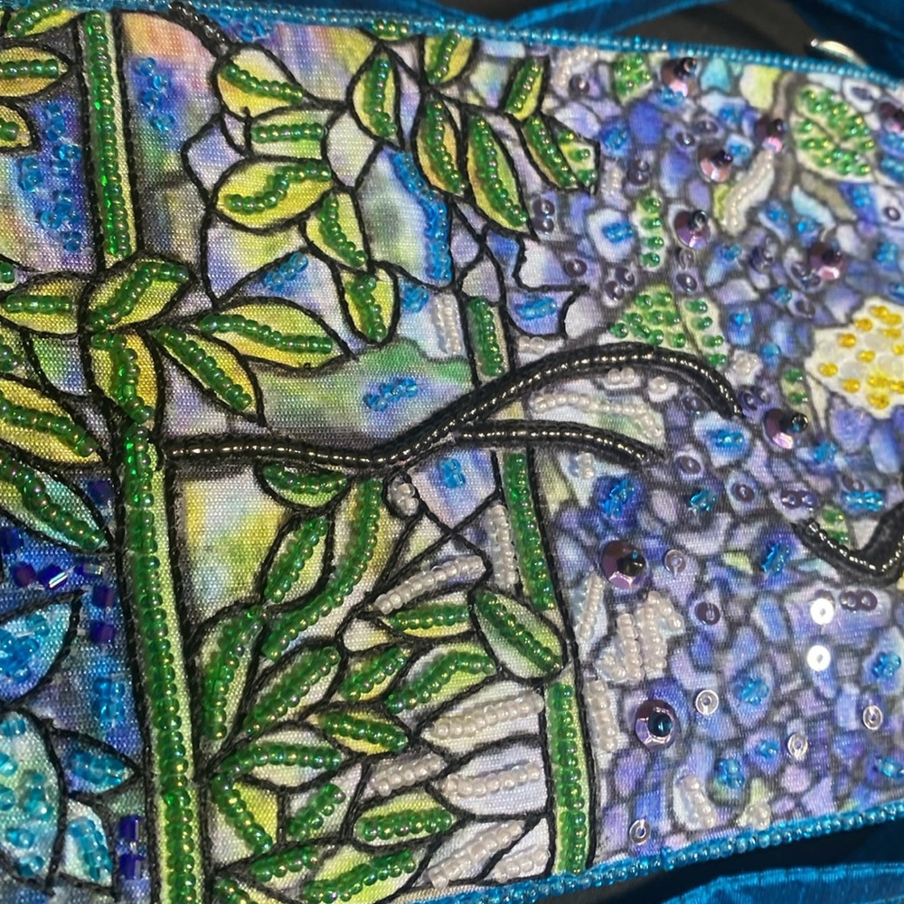 Louis c Tiffany beaded satin crossbody - Picture 2 of 9